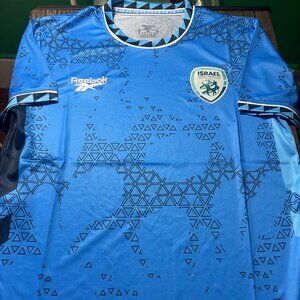 ISRAEL National Team Blue JERSEY Sz Men's M,L,XL or 2XL NWT by Reebok